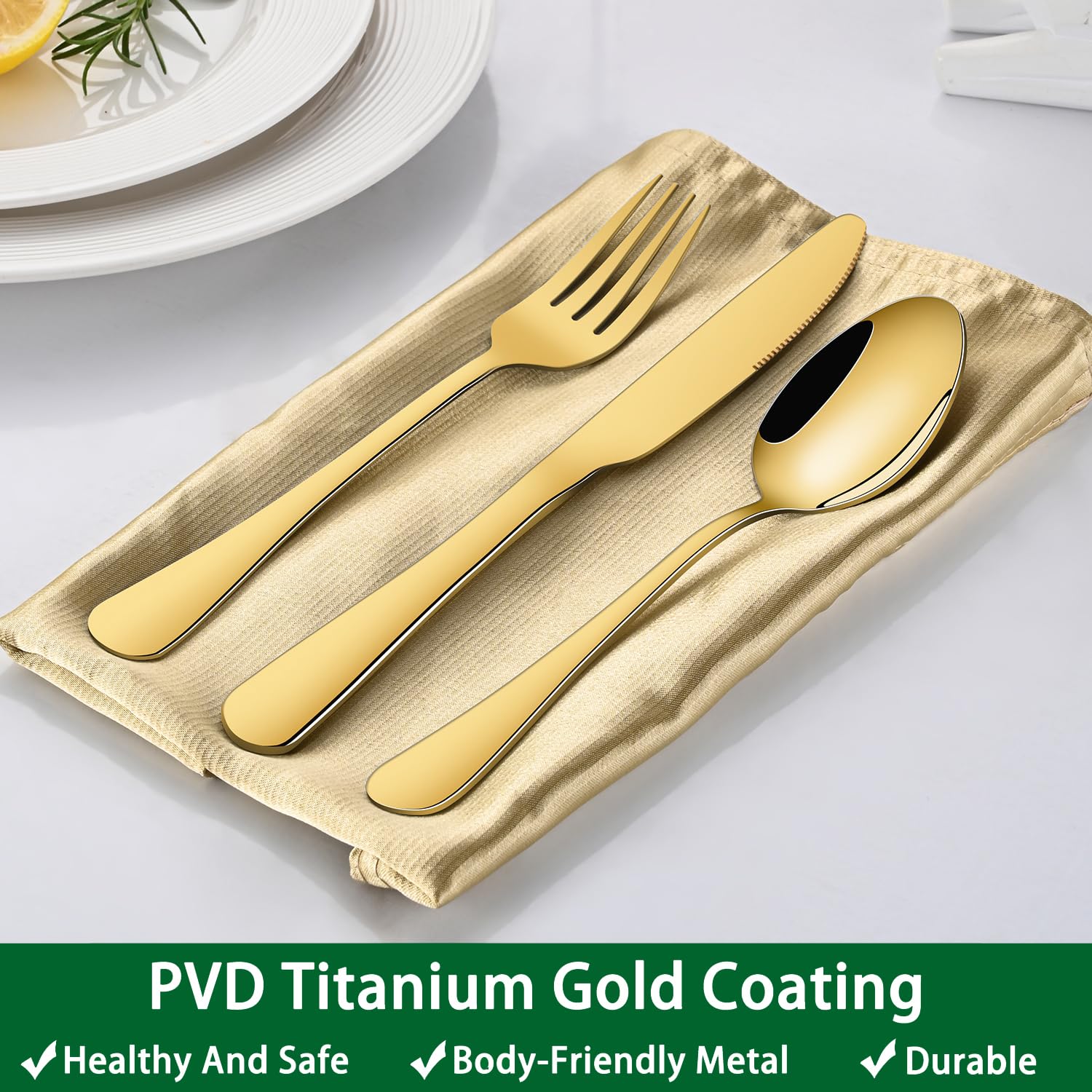 Dehov dishwasher-safe silverware simplifies cleanup after busy hotel service