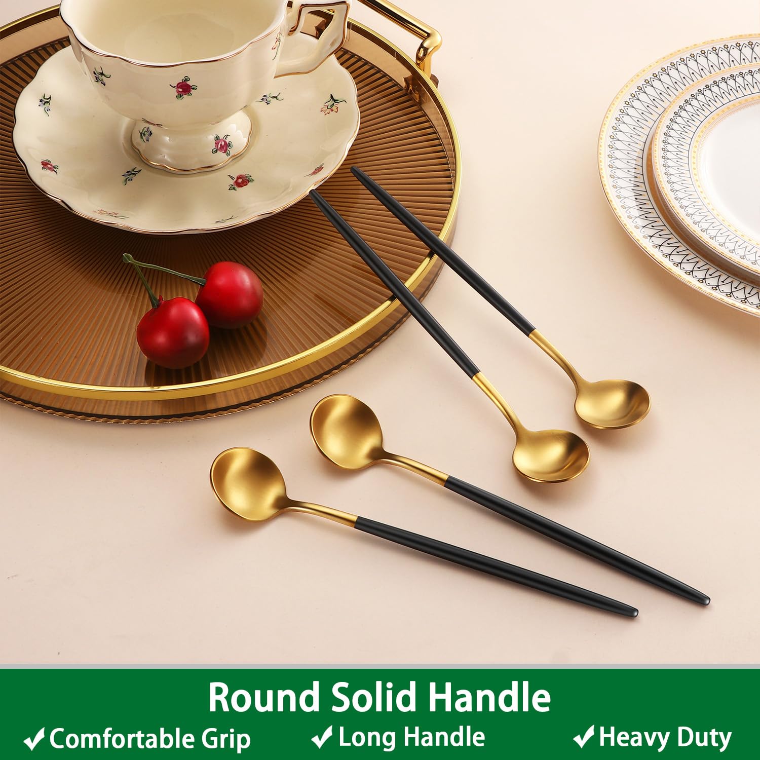 Dehov dishwasher-safe spoons built for everyday washing.