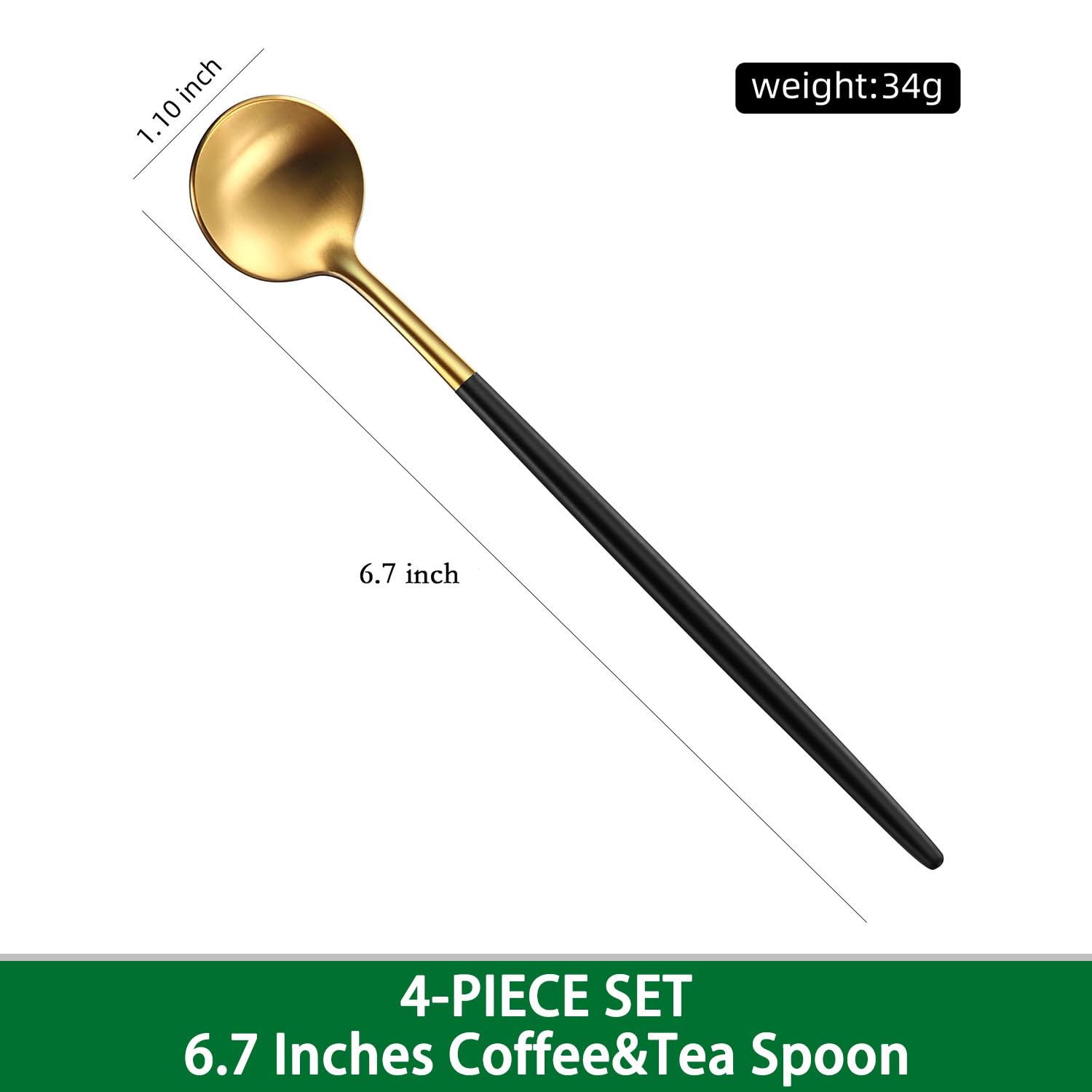 Dehov long-handle iced tea spoon ideal for tall glasses.
