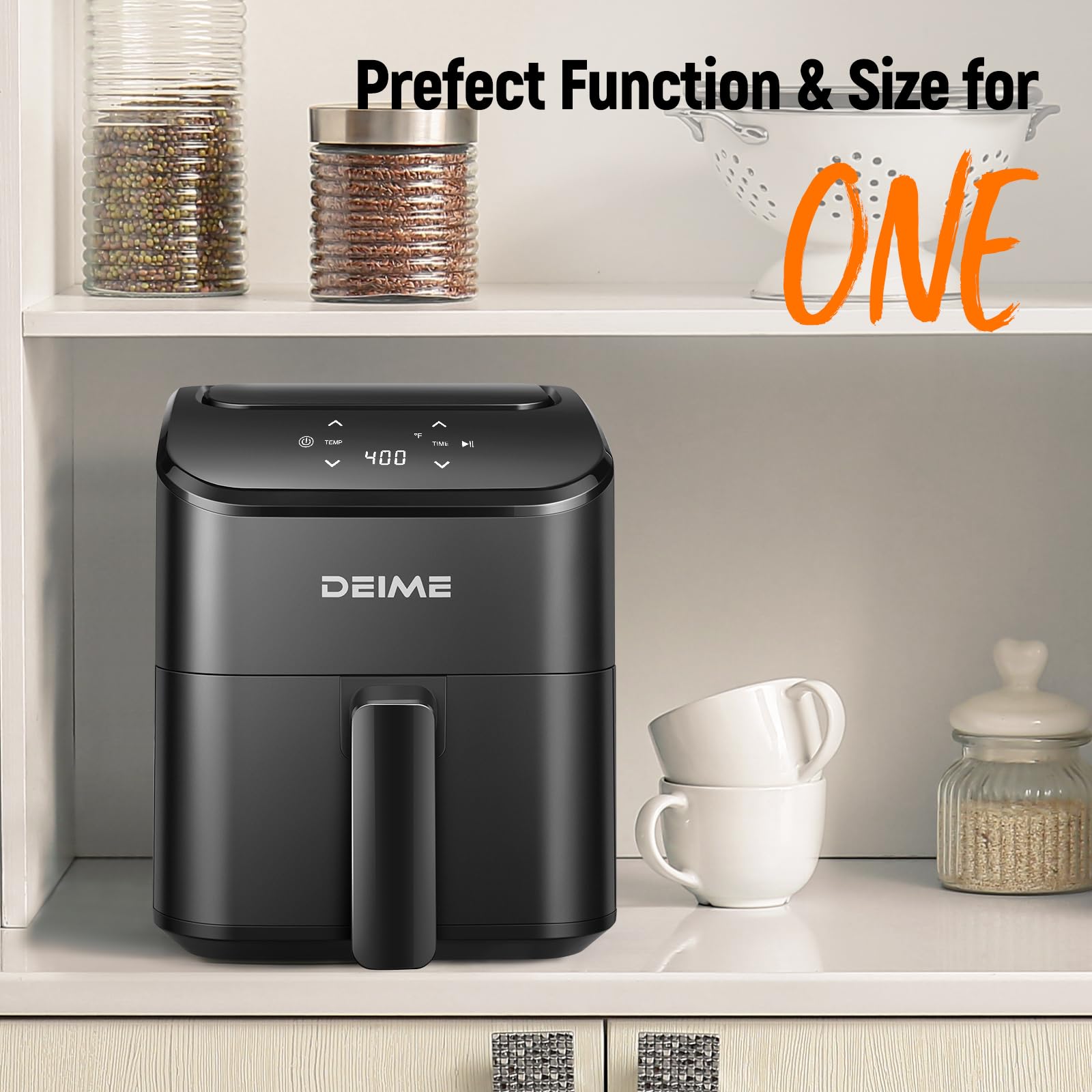 DEIME Air Fryer quick meals ready in minutes.
