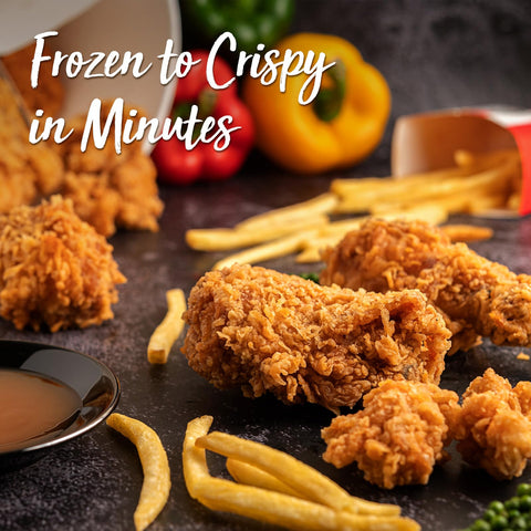 DEIME Air Fryer 4.5 qt basket is nonstick and dishwasher safe.