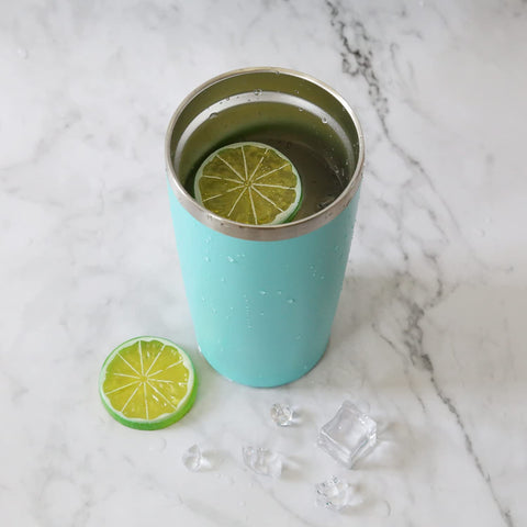 Deitybless 20oz tumbler with powder-coated finish for a sweat-free grip