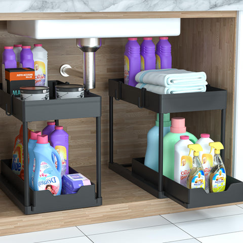 DEKAVA black finish blends with any bathroom or kitchen decor.