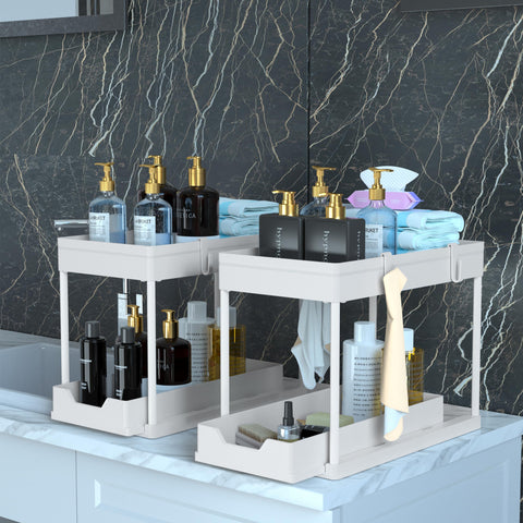 Sturdy base and ABS baskets provide stable organization