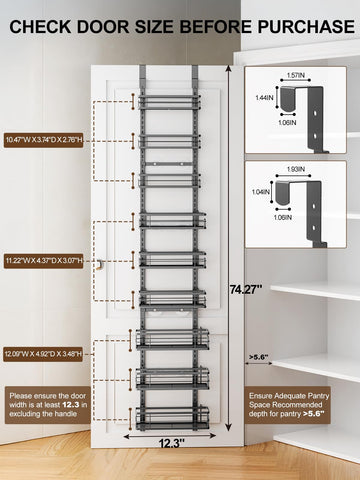 Delamu nine-tier system with large baskets for tall cans.
