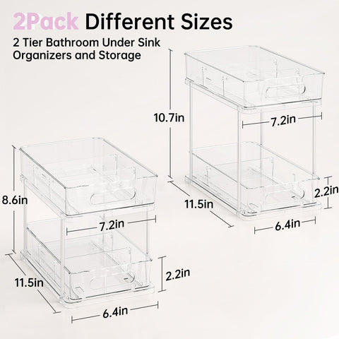 Delamu adjustable dividers keep items organized and separated in compact cabinet spaces.