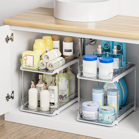 Delamu clear acrylic construction lets you see contents at a glance