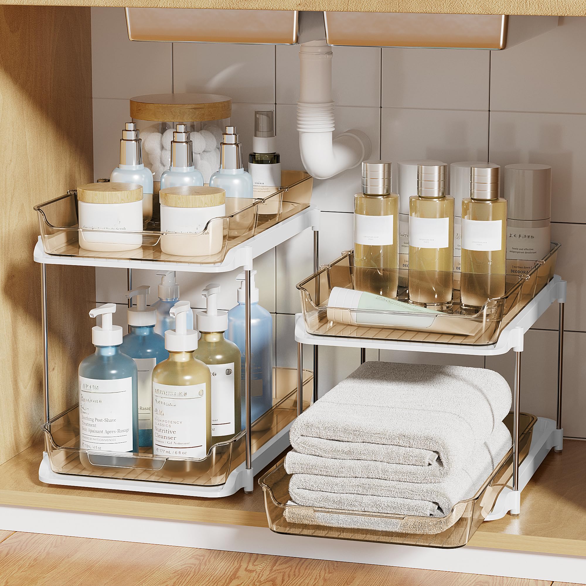 Delamu clear acrylic construction offers quick visibility inside