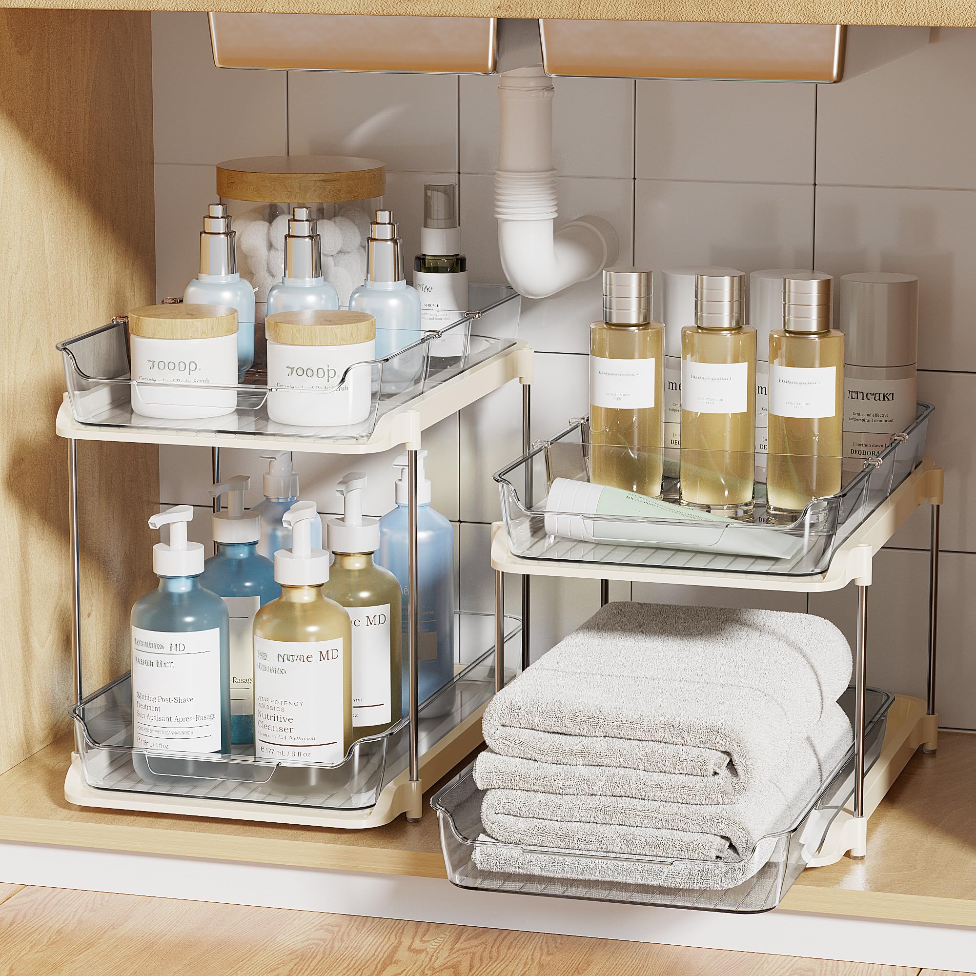 Easy assembly of the Delamu pull-out drawer unit for kitchen and bath