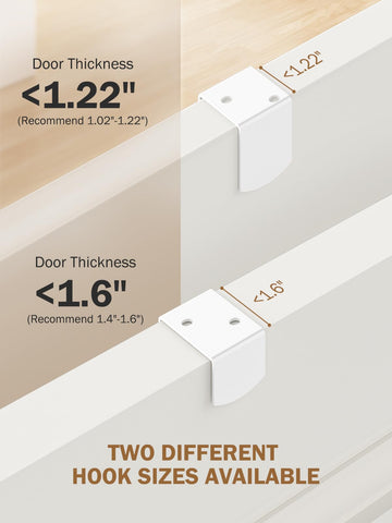Delamu easy installation with included door hooks