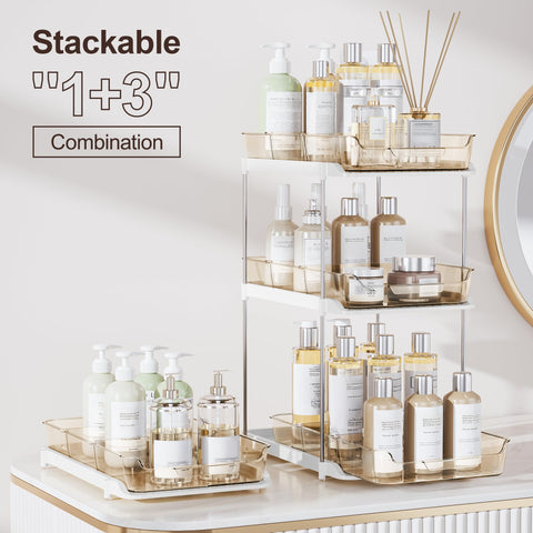 Delamu movable dividers adjust spacing for cosmetics and meds