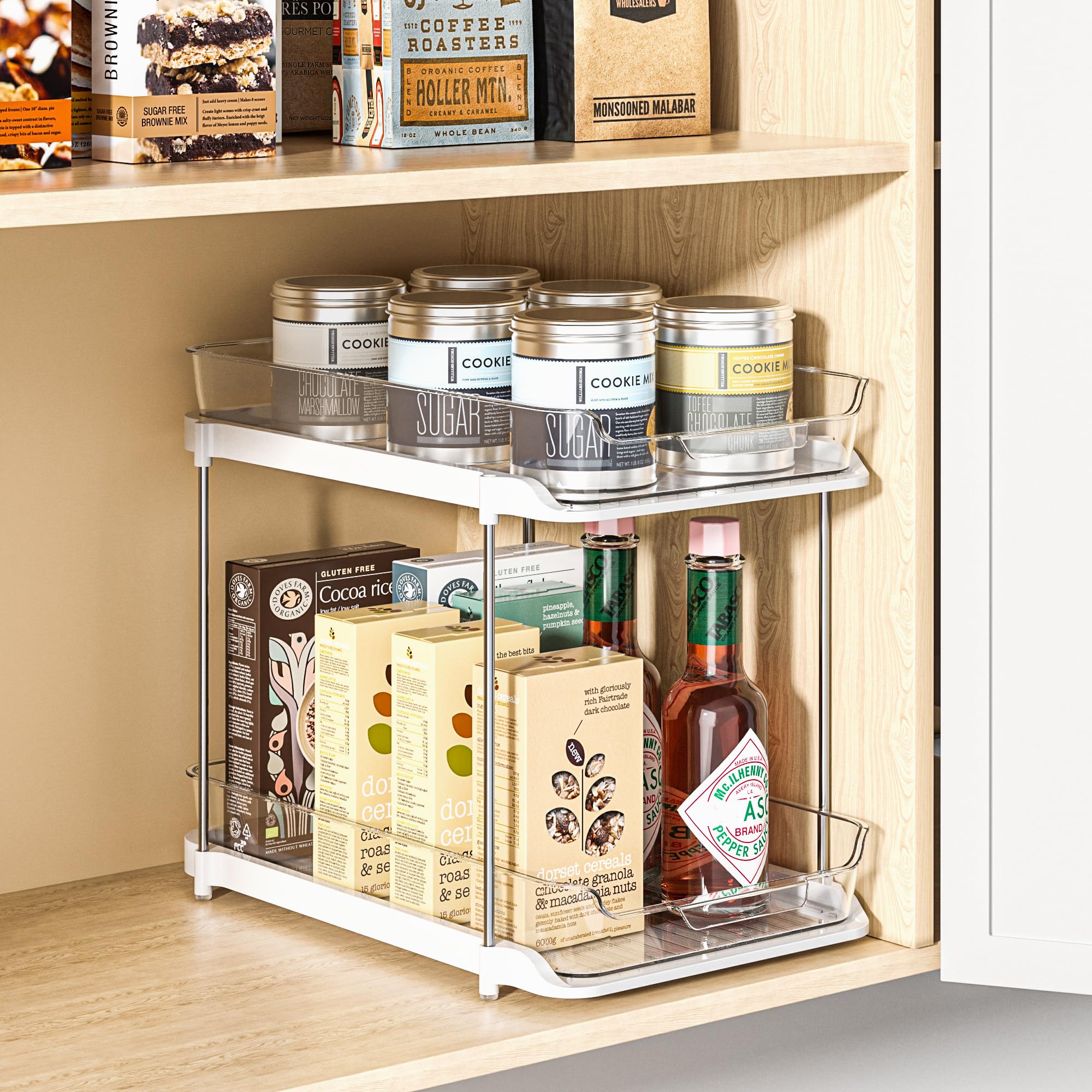 Delamu movable dividers offering customizable spacing for cosmetics and meds