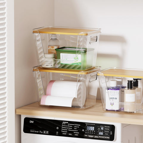 Delamu multi-surface storage solution for cabinets and laundry rooms.