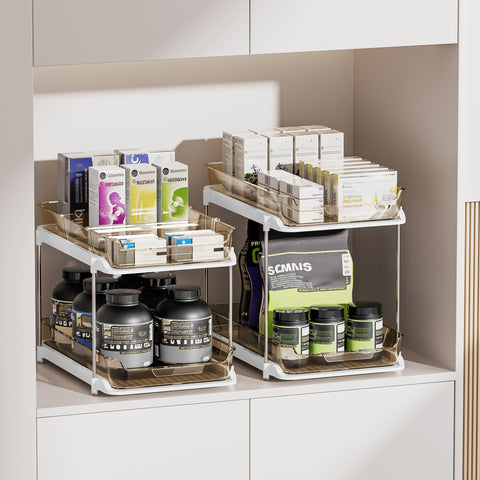 Delamu stackable pantry units for spices and snacks
