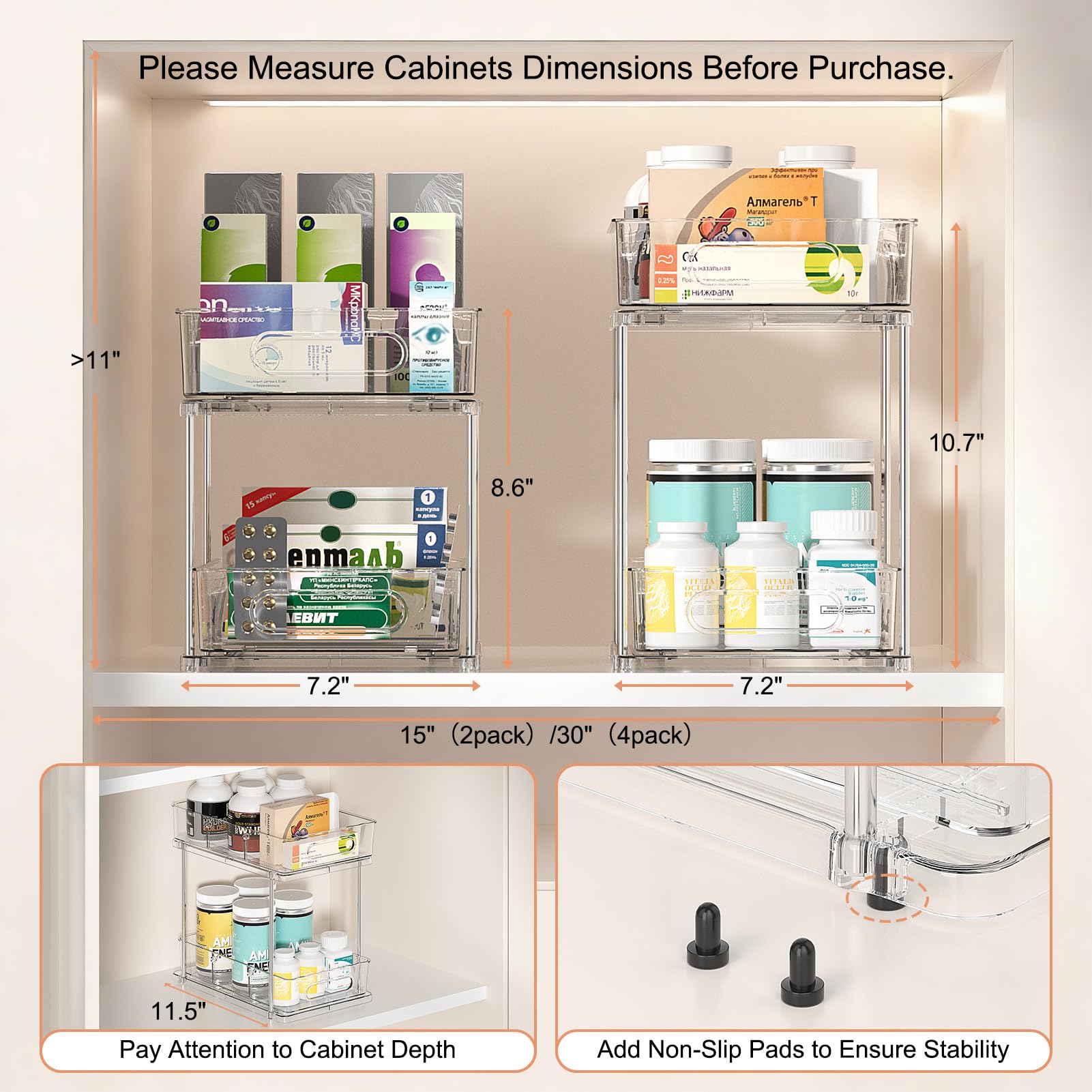 Delamu sturdy PET and stainless steel construction ensures durable storage without warping.