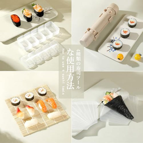 Delamu Temaki roller in use for hand-rolled cone sushi.
