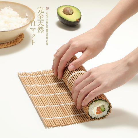 Delamu sushi plates set for presenting finished rolls in style