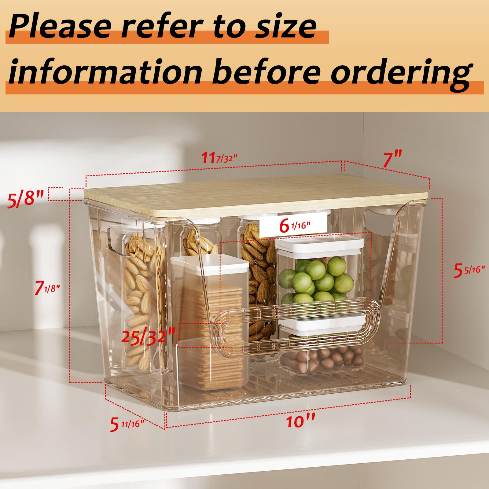 Delamu trash bag dispenser under sink shown with clear front for quick checks