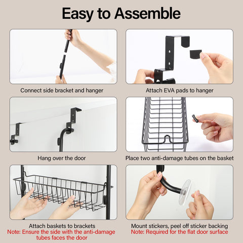 Delamu apartment-friendly door storage fits tight spaces in any room.