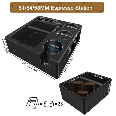 Delerke tamping station supports stable tamping with adjustable height for different handles.