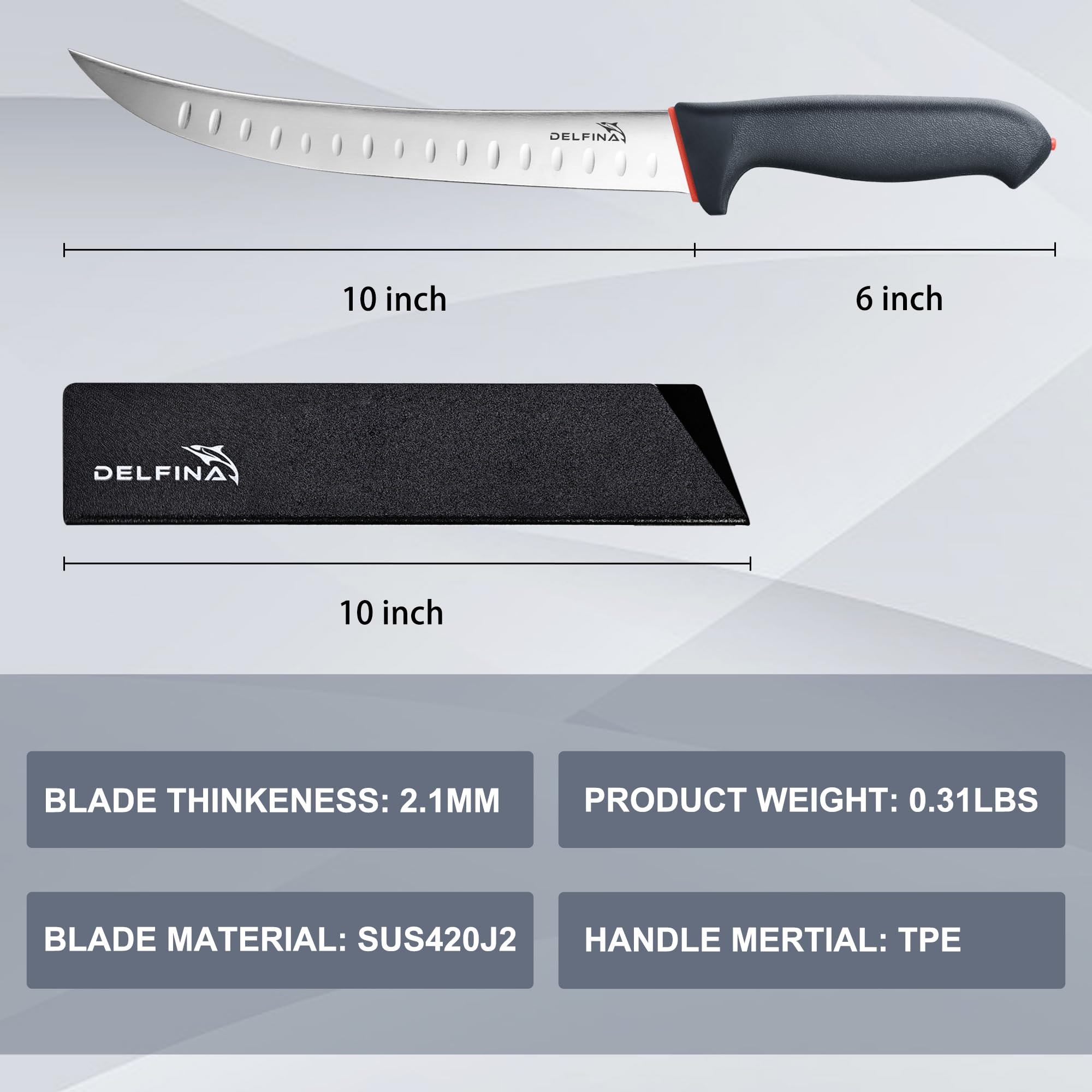 Delfina knife care: hand wash to preserve finish.