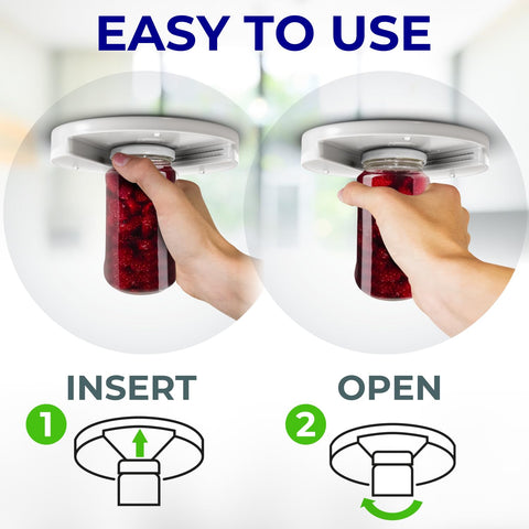 Delfori lightweight kitchen gadget aids opening bottles and jars with minimal effort.