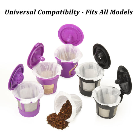 Delibru K Cup filter compatibility – close-up – fits most reusable pods for versatile brewing.