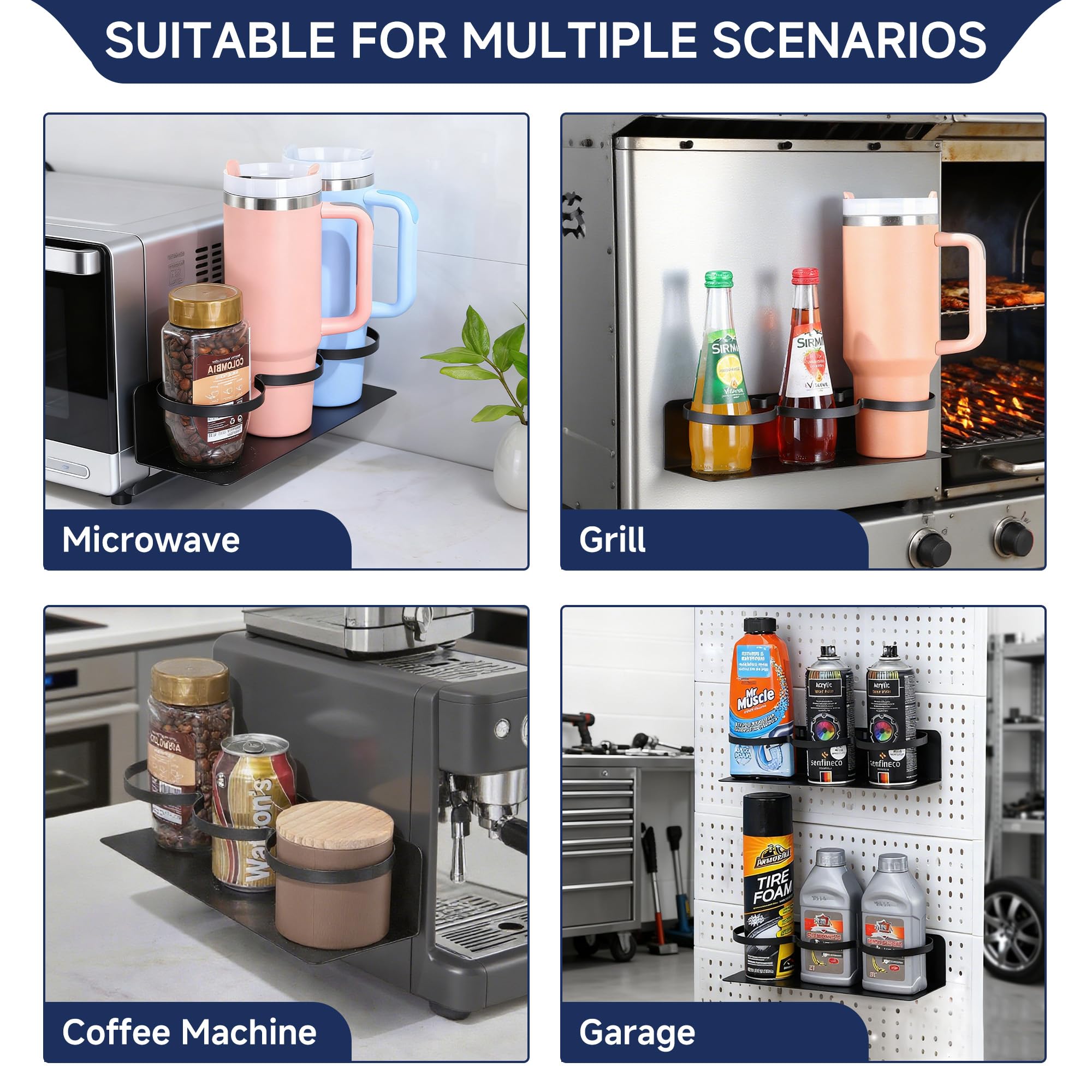 DELITON space-saving 2-in-1 design frees counter and cabinet space in small kitchens.