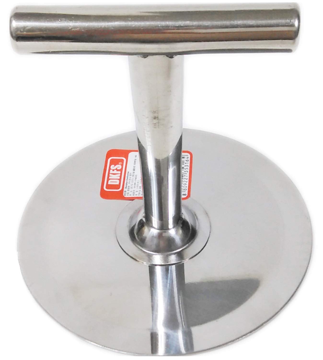 Delki hotteok press plate in stainless steel for even, effortless pressing.