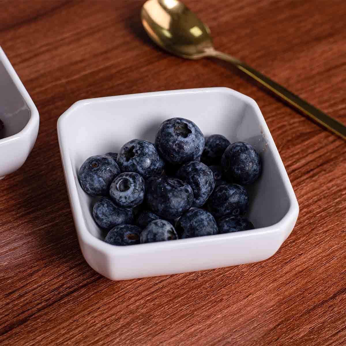 Delling 6 oz ramekins double as sauce bowls for jams and dips.
