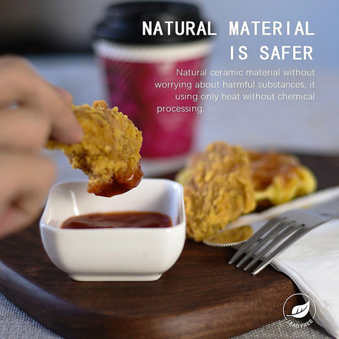 DELLING Compact design fits plates for dips, sauces, and condiments.