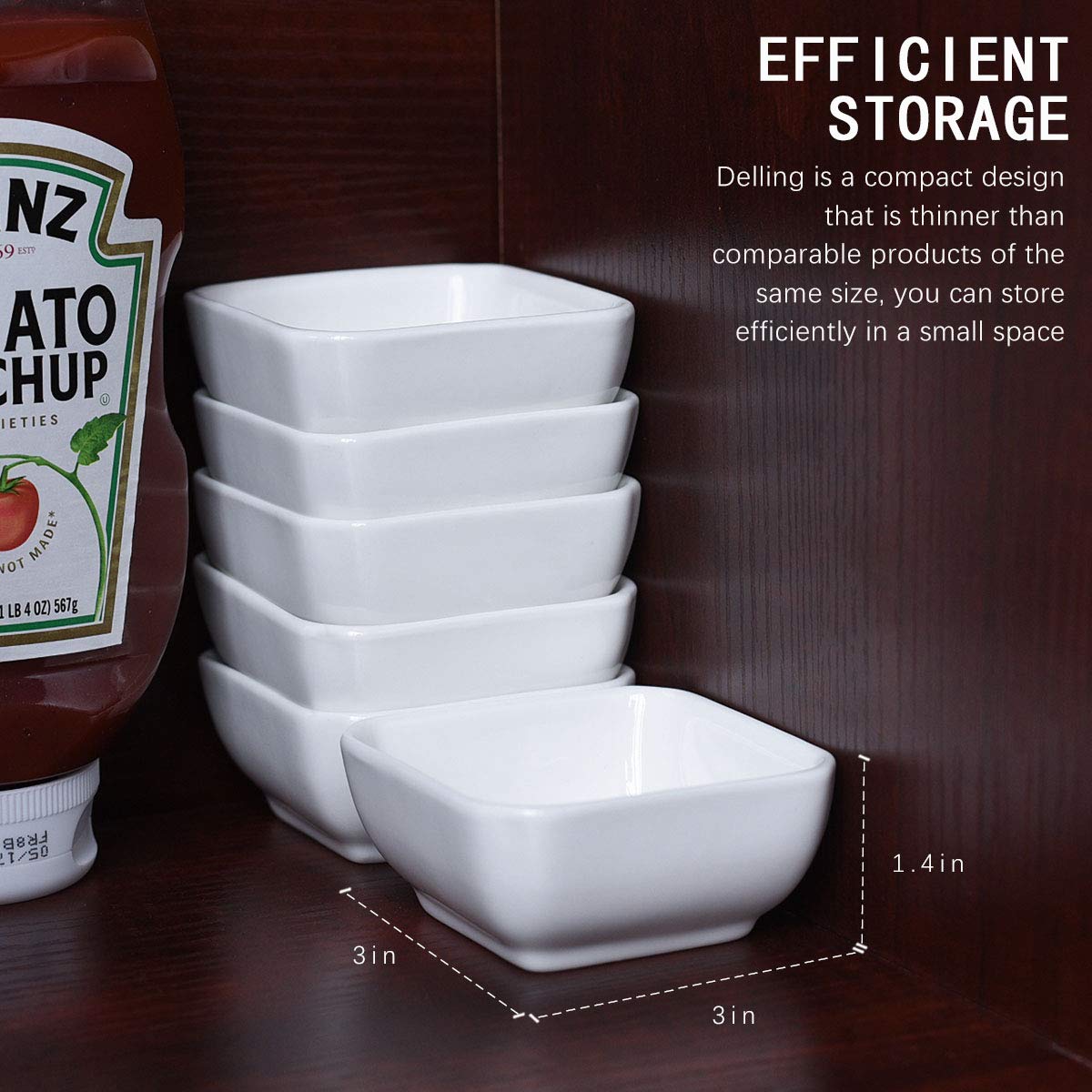 DELLING Easy-clean porcelain maintains flavor and resists lingering odors.