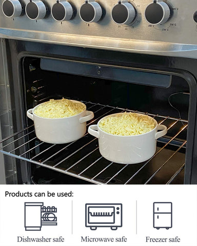 DELLING porcelain soup bowls stackable to save cabinet space.