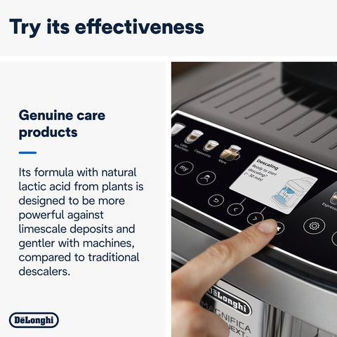 De'Longhi EcoDecalk descaler in machine usage context