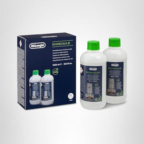 De'Longhi EcoDecalk 2-pack barcode confirms authenticity and trusted maintenance solution.