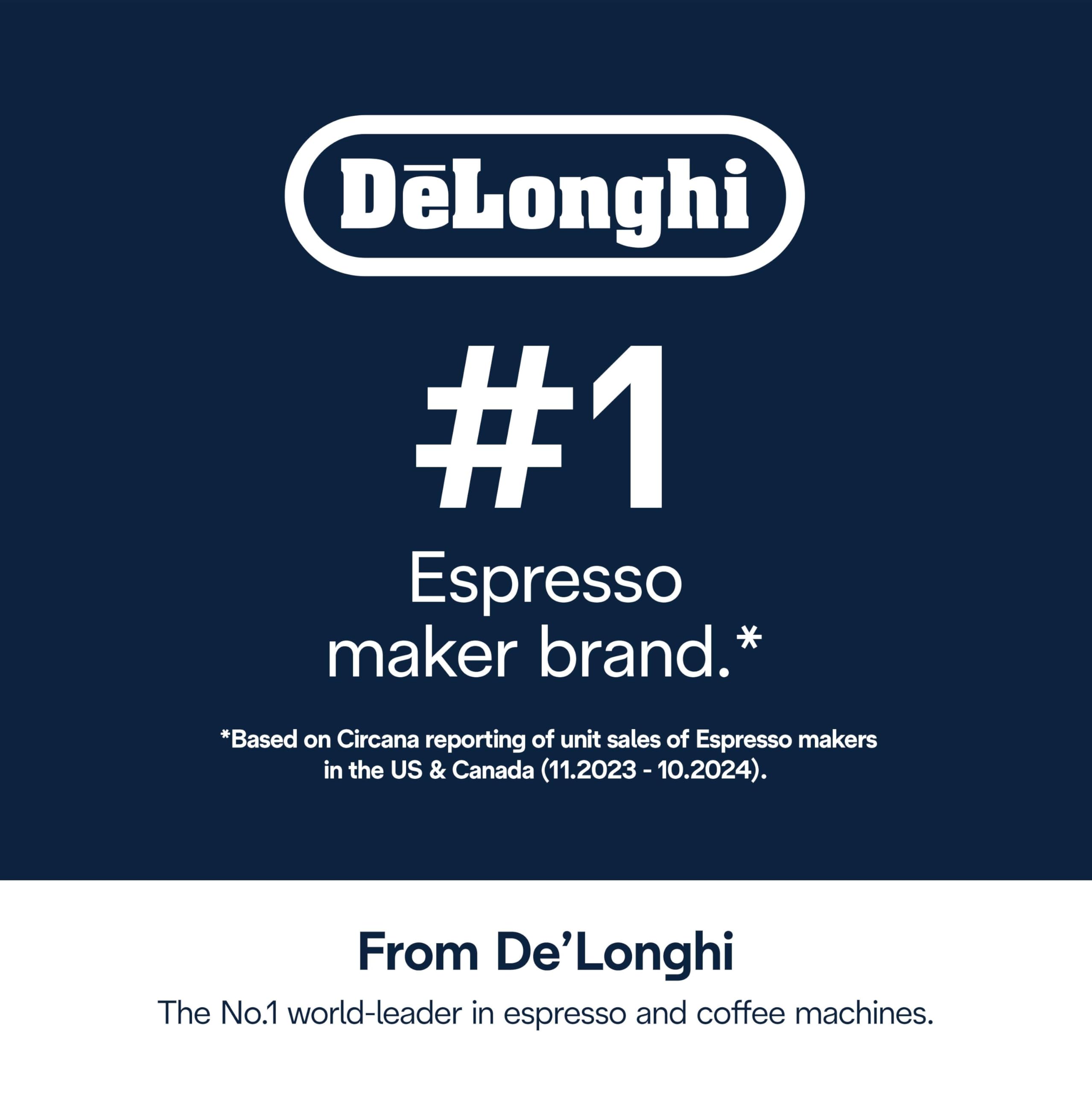 De'Longhi EcoDecalk 2-pack label signaling safe, effective scale removal for espresso makers.