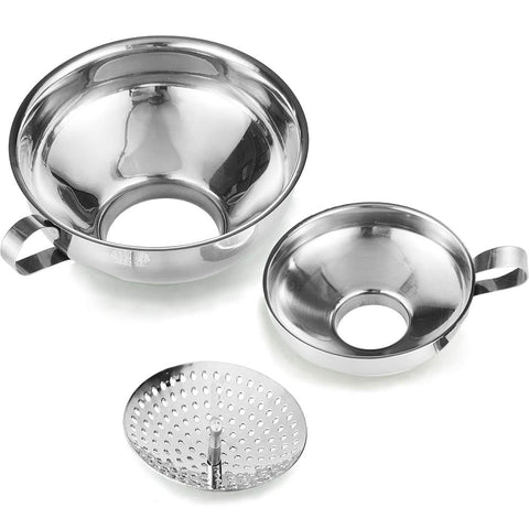 Delove wide-mouth large funnel for mess-free jar filling
