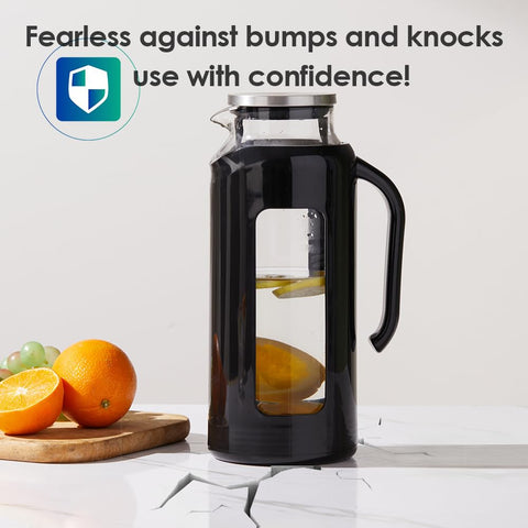 Delove pitcher wide opening simplifies cleaning and refilling.