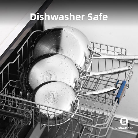 DELUXE dishwasher-safe construction makes cleanup a breeze