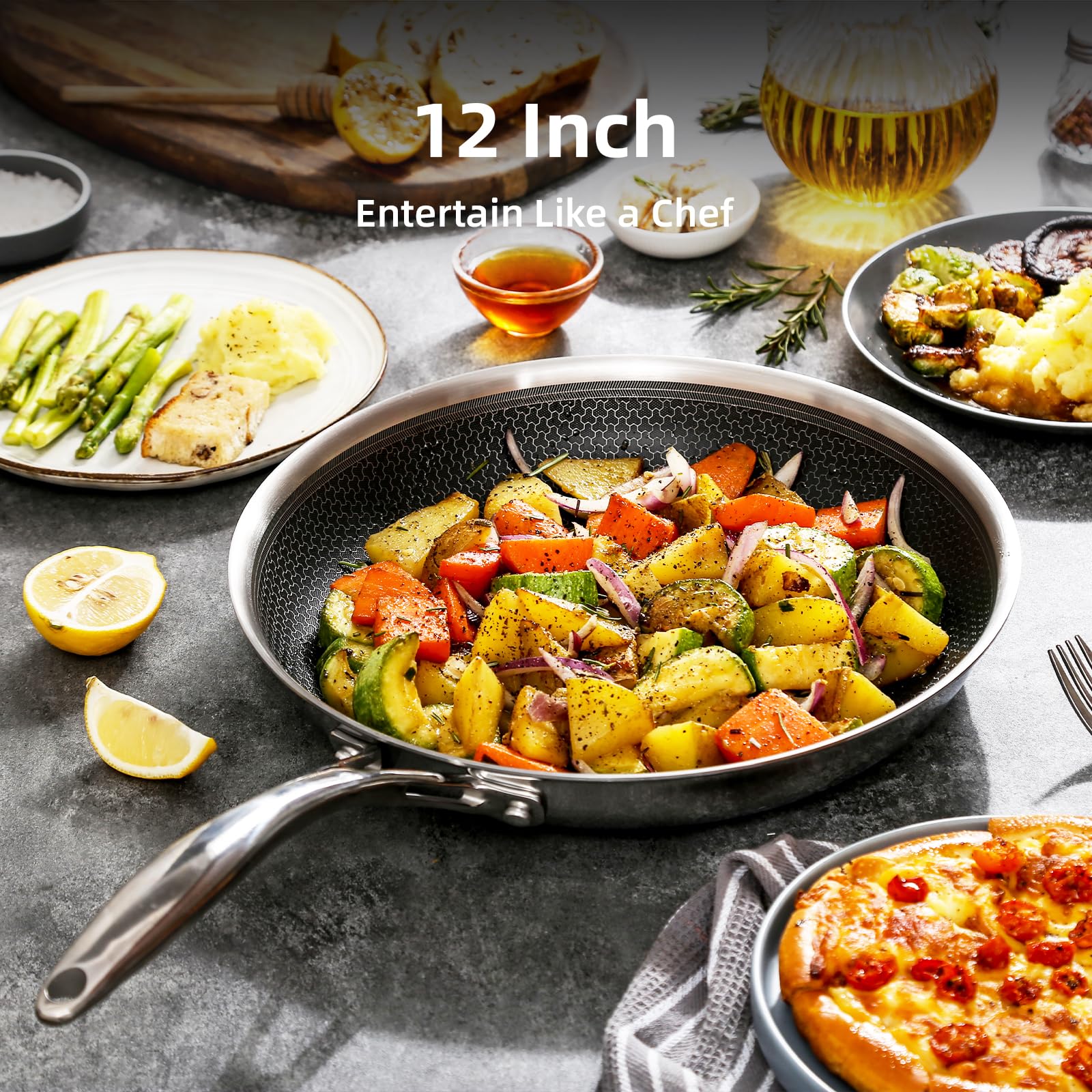 DELUXE modern design adds a stylish touch to kitchenware