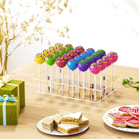 DEMEGA 24-hole lollipop stand with staggered holes maximizes display space