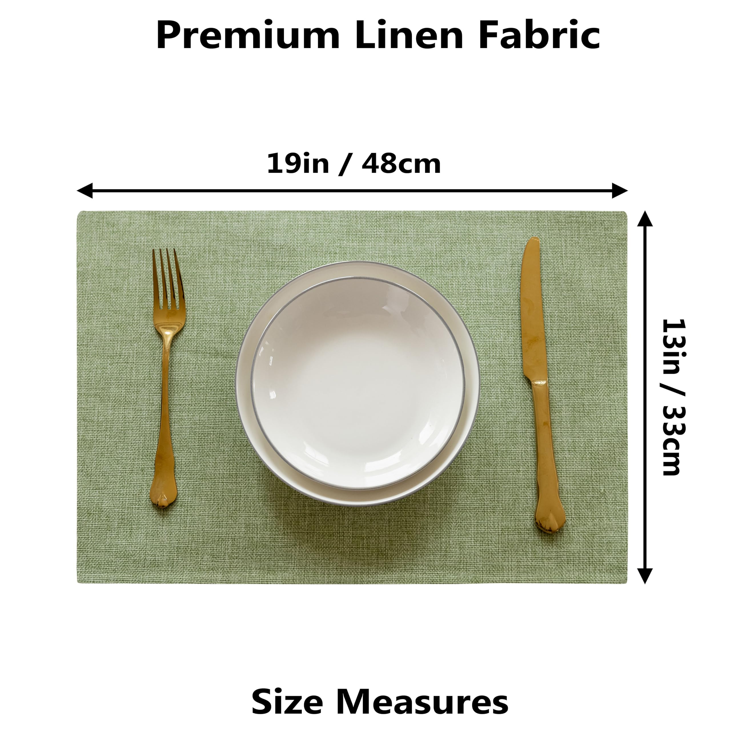Demetex Green placemats protect against scratches and stains in busy kitchens.