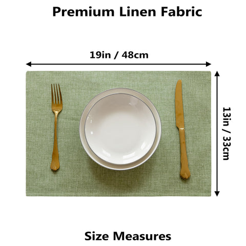 Demetex Green placemats protect against scratches and stains in busy kitchens.