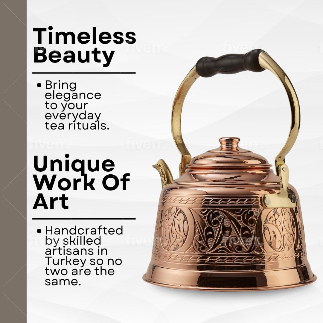 DEMMEX handmade teapot; unique patina evolves with use and time.