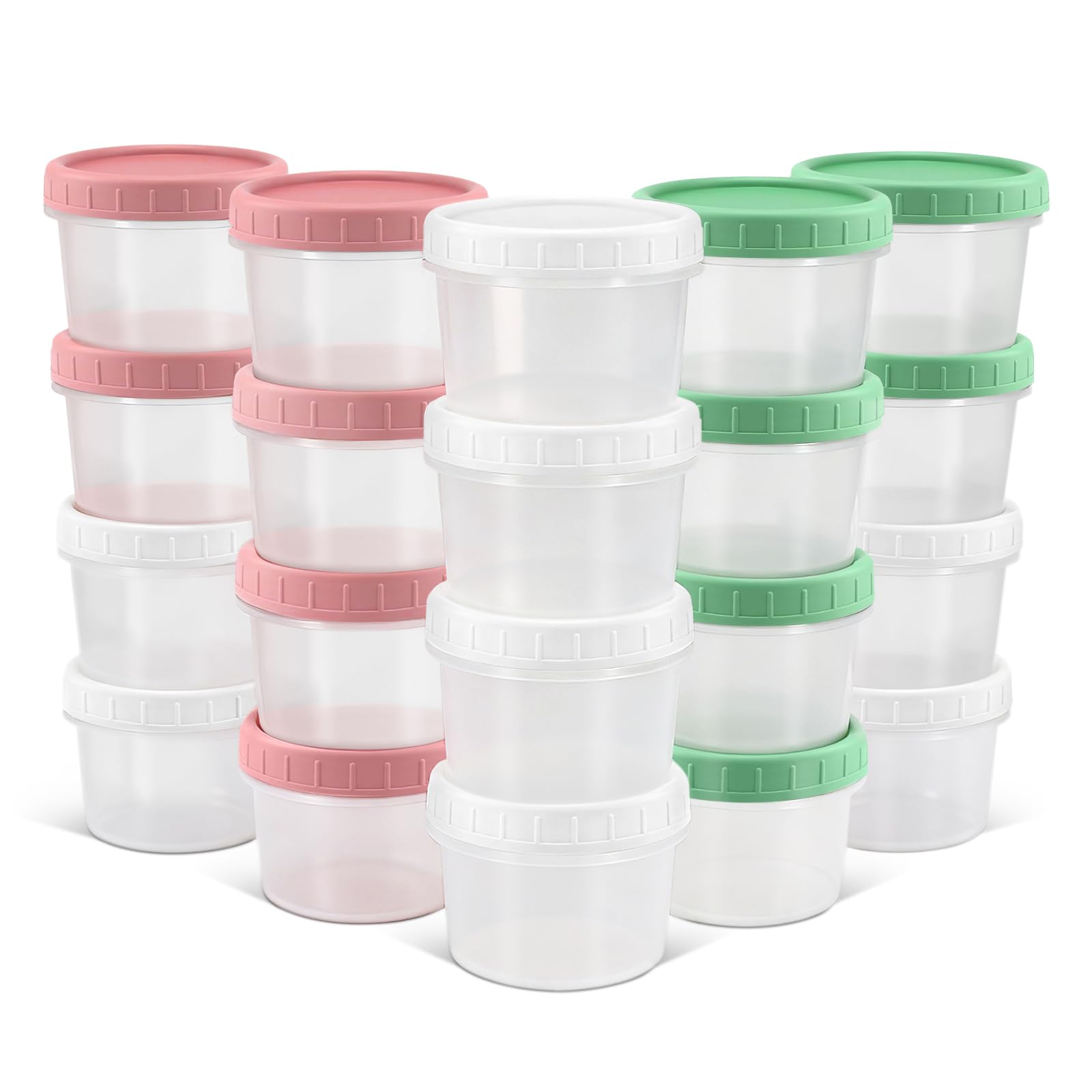 DEMORA 4oz container with twist-on lid for secure, mess-free storage.