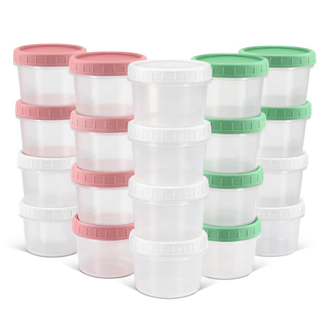 DEMORA 4oz container with twist-on lid for secure, mess-free storage.
