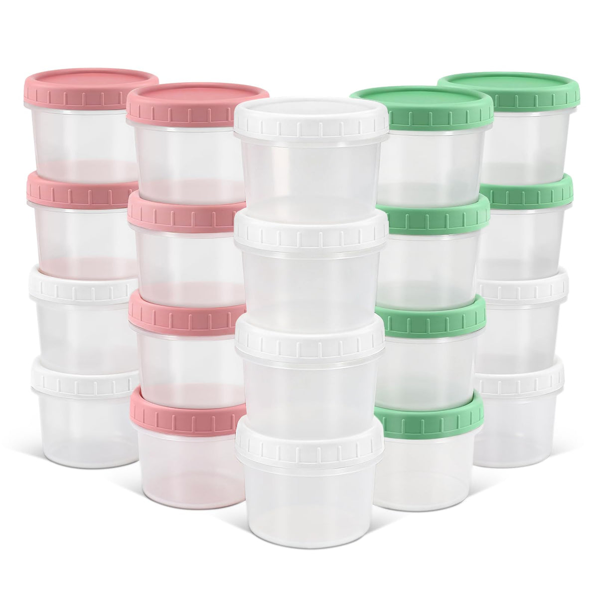 DEMORA 6oz container with twist-on lid for secure portable portions.