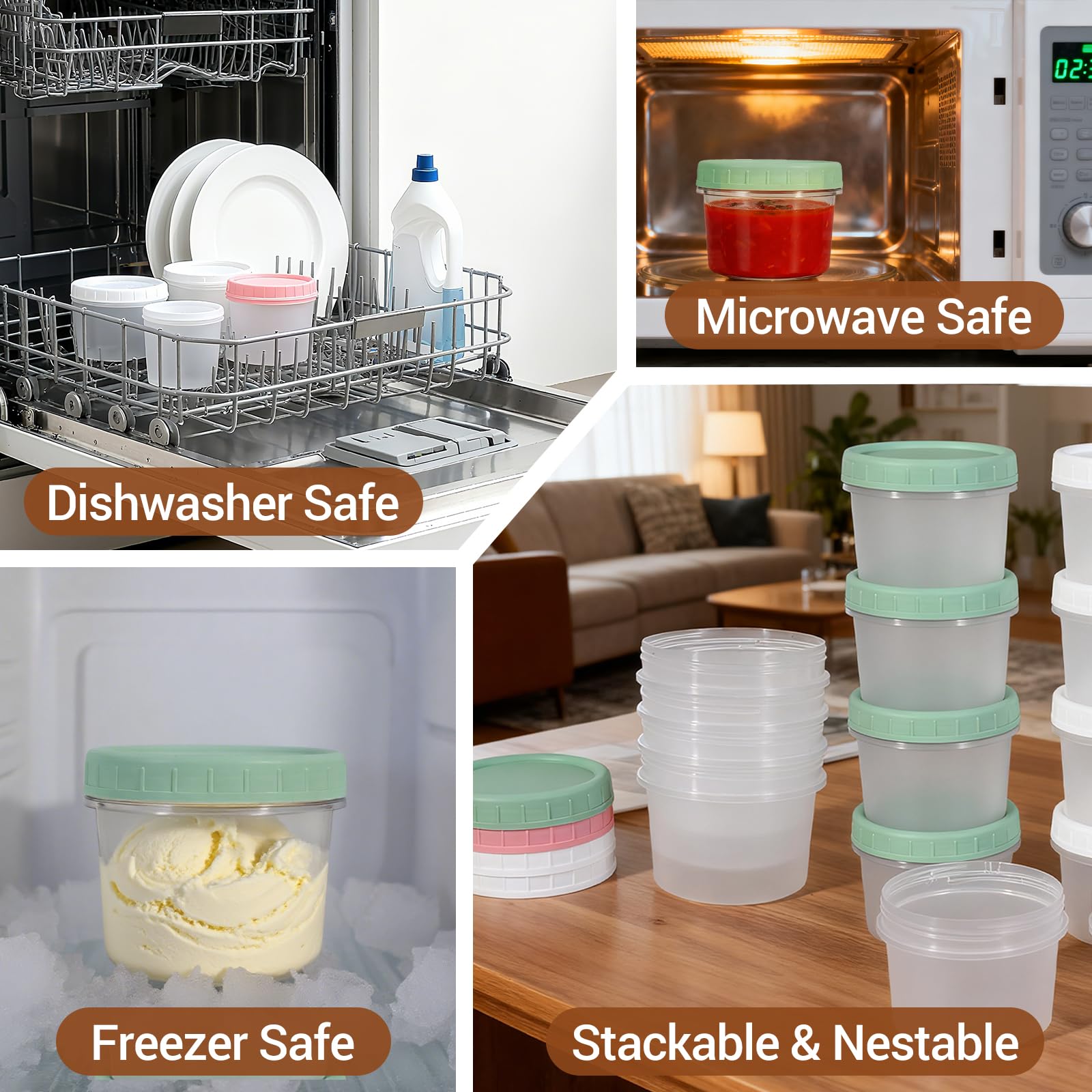 DEMORA baby-food containers for homemade purees on the move.