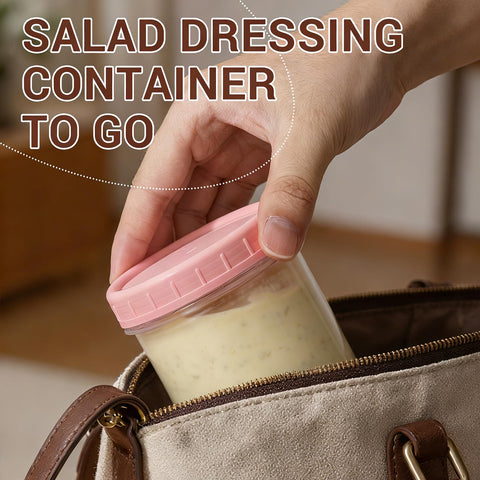 DEMORA meal-prep dressings containers ideal for on-the-go lunches.