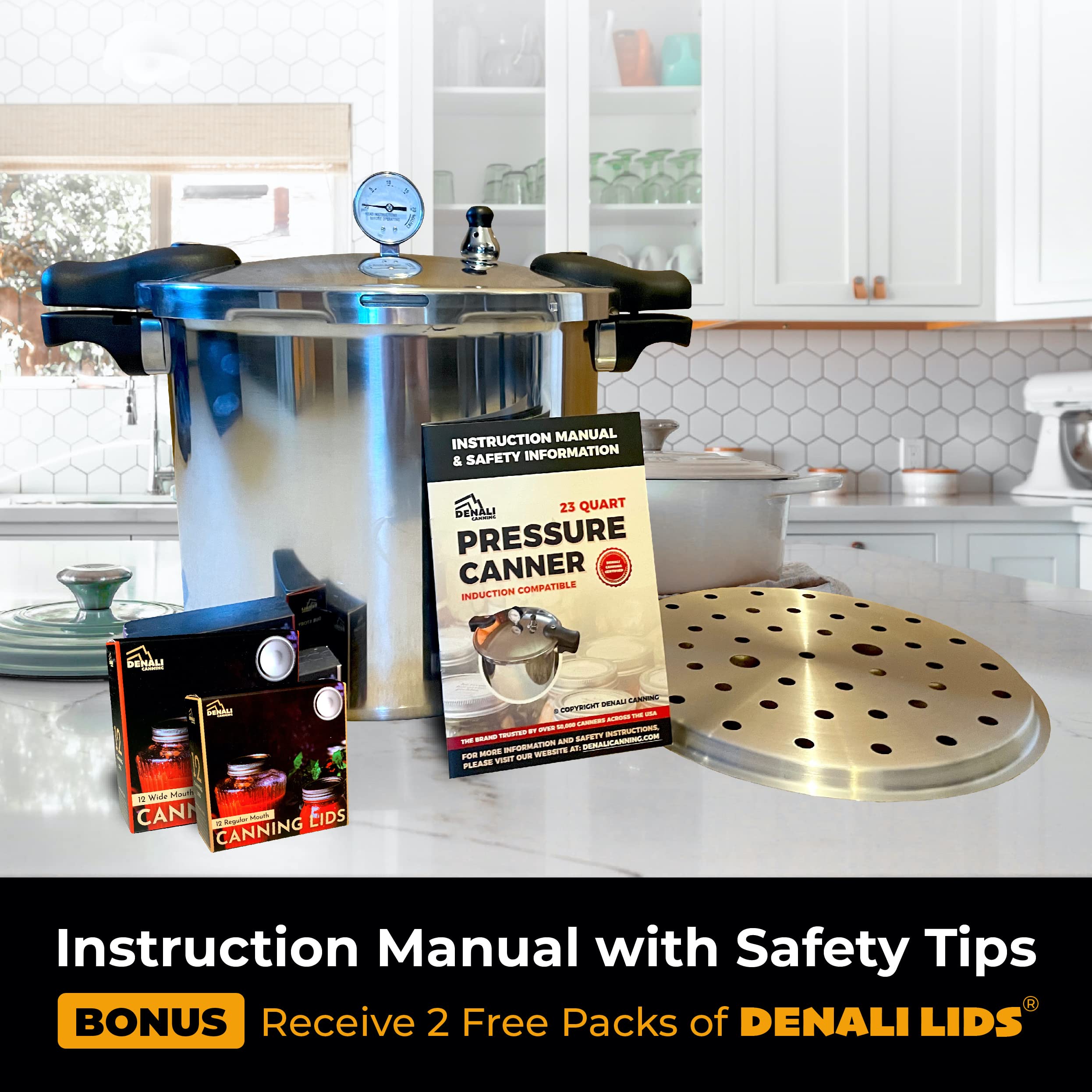 Denali The Tanker 15lb weight enables controlled canning cycles.